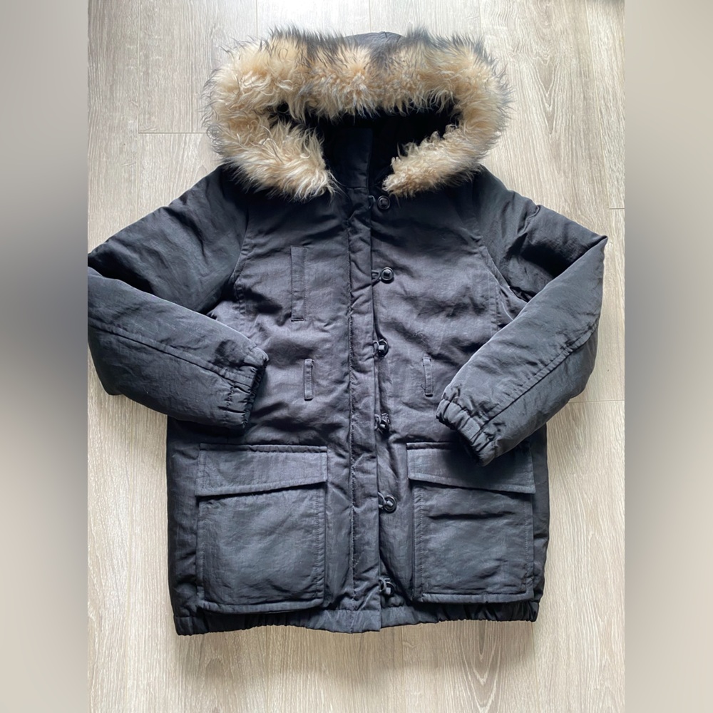 Beautiful Club Monaco Real fur down jacket